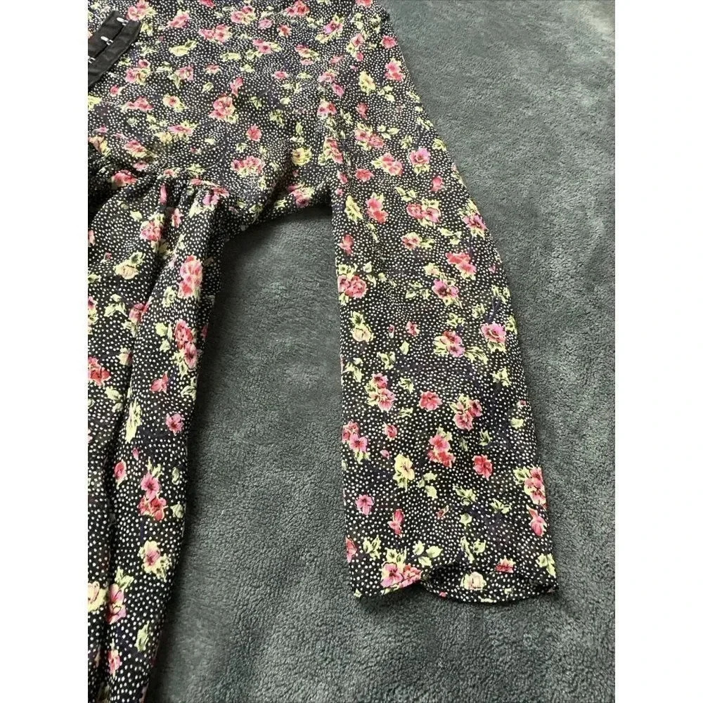 Pins and Needles Boho Multicolor Floral Tunic Babydoll Top Size XS - Picture 15 of 16